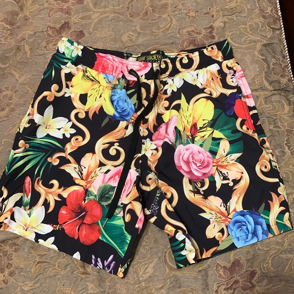Floral swim shorts